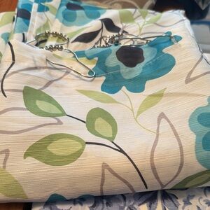 Floral Curtain with Rings. All for you. 72x72